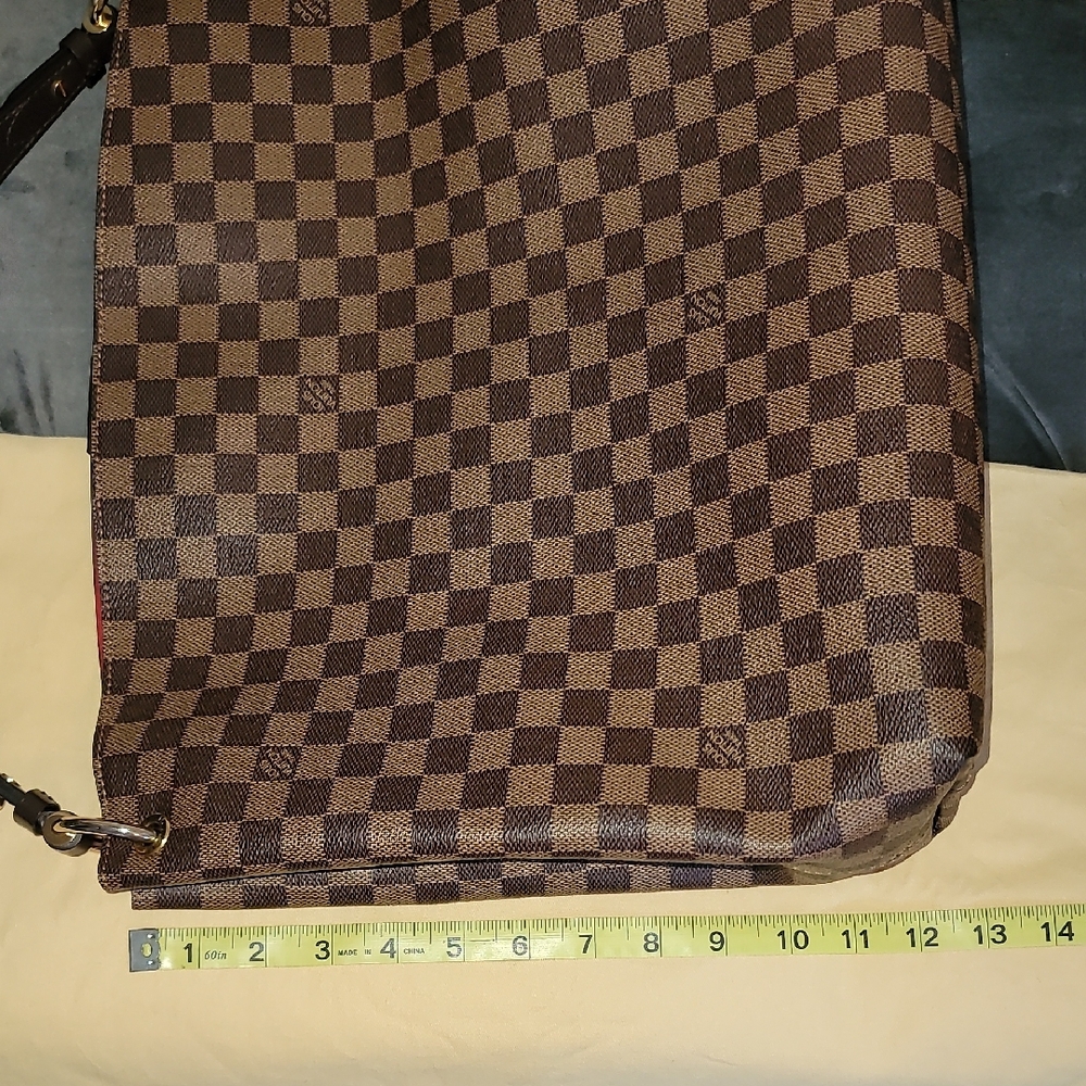 Louis Vuitton MM Damier Ebene Shoulder Bag Brown - Picture 7 of 16